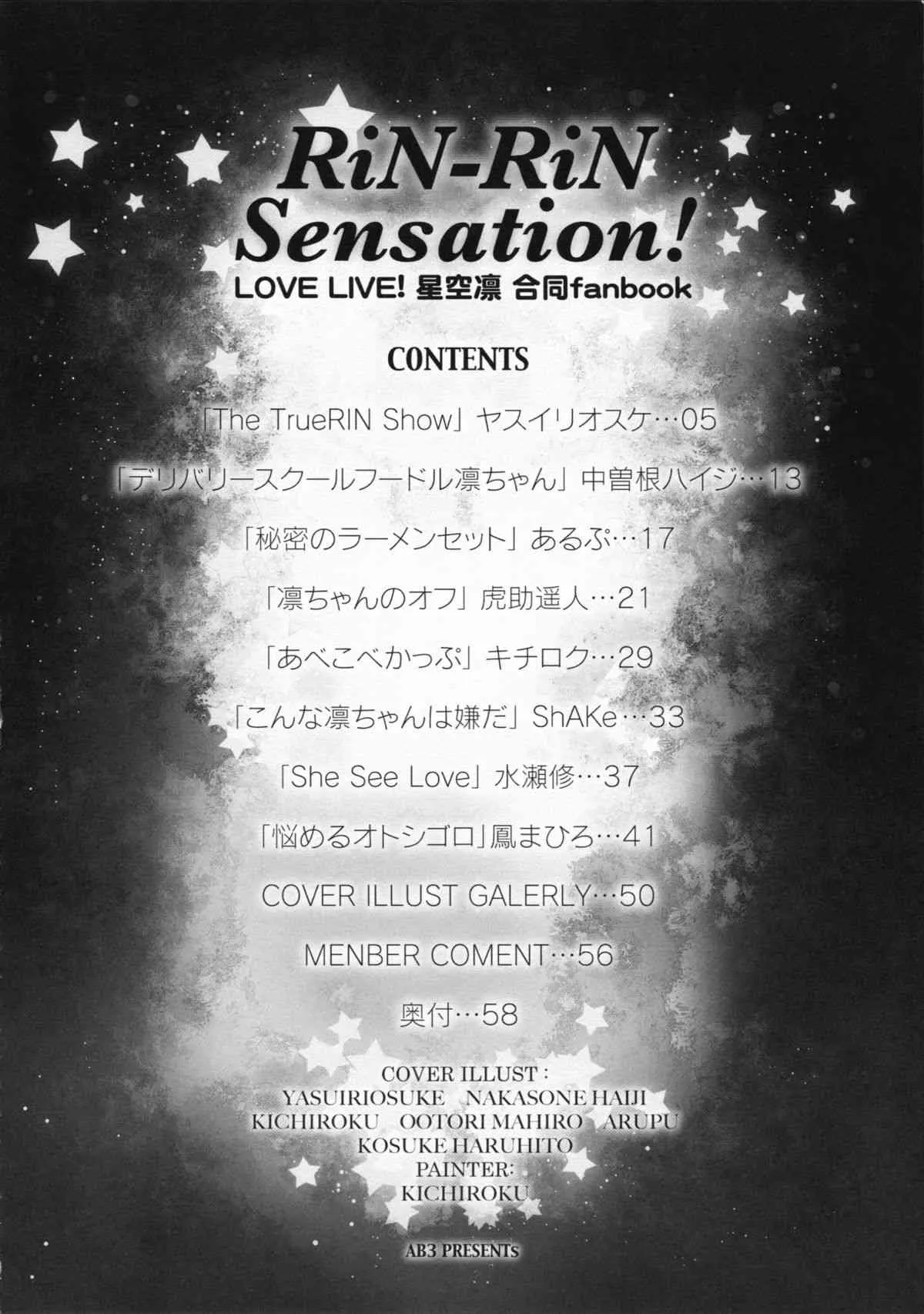 (C87) [AB3 (よろず)] RiN-RiN Sensation! (ラブライブ!)_4