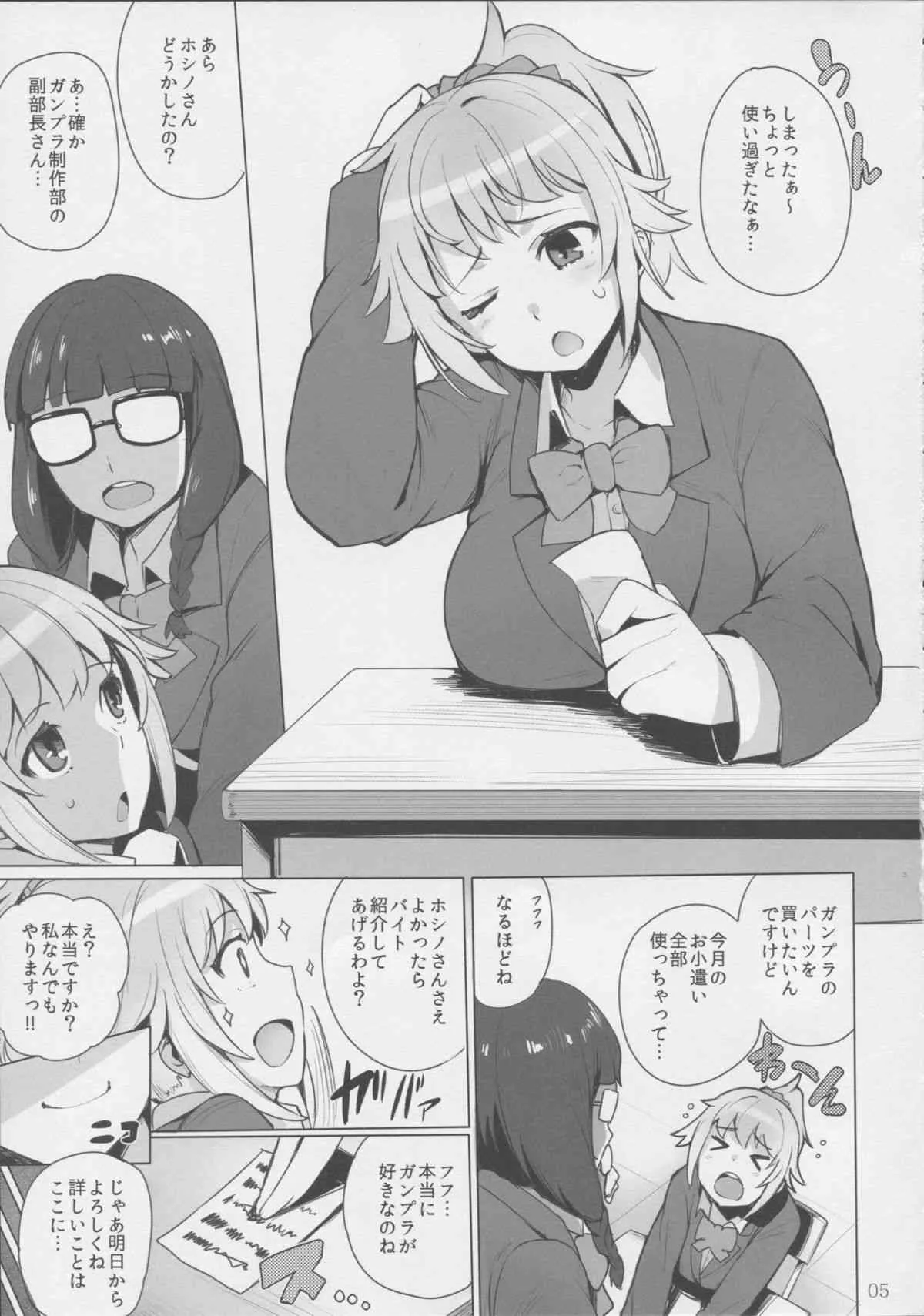 (C87) [wakamaker (ワカメさん)] びるど・とらい! (ガンダムビルドファイターズトライ)_5