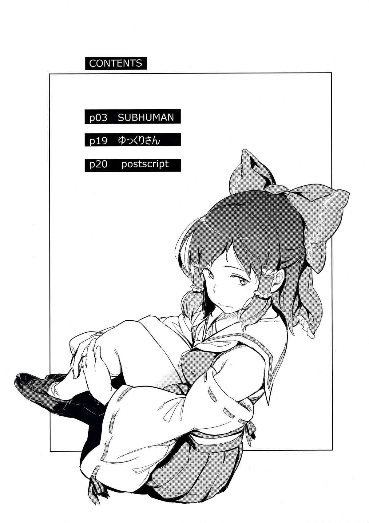 (例大祭12) [笑顔で暴力 (mogg)] SUBHUMAN (東方Project)_3