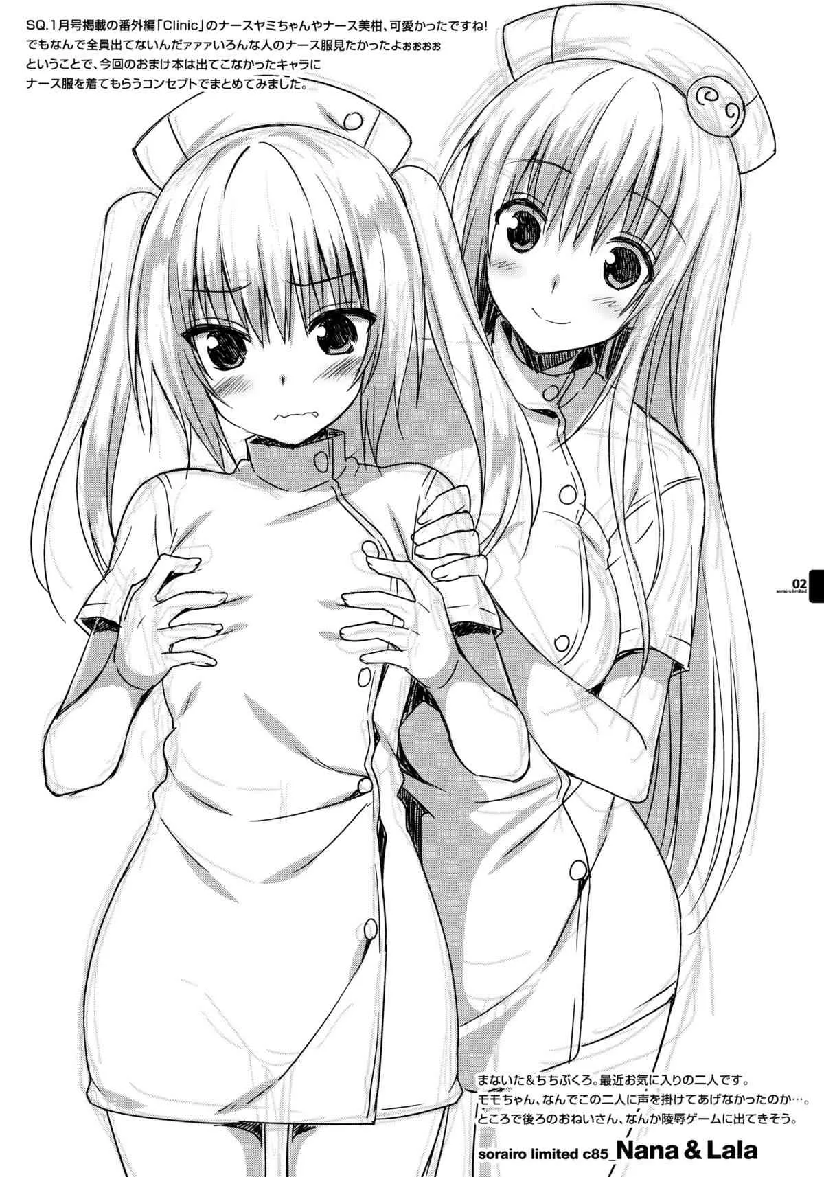 (C85) [空色まーち (成沢空)] ドキッ!まるごとナースだらけの冬コミ限定本 どうしてこの人たちは診療所にいなかったのSP お風呂もあるよ! (ToLOVEる -とらぶる-)_2