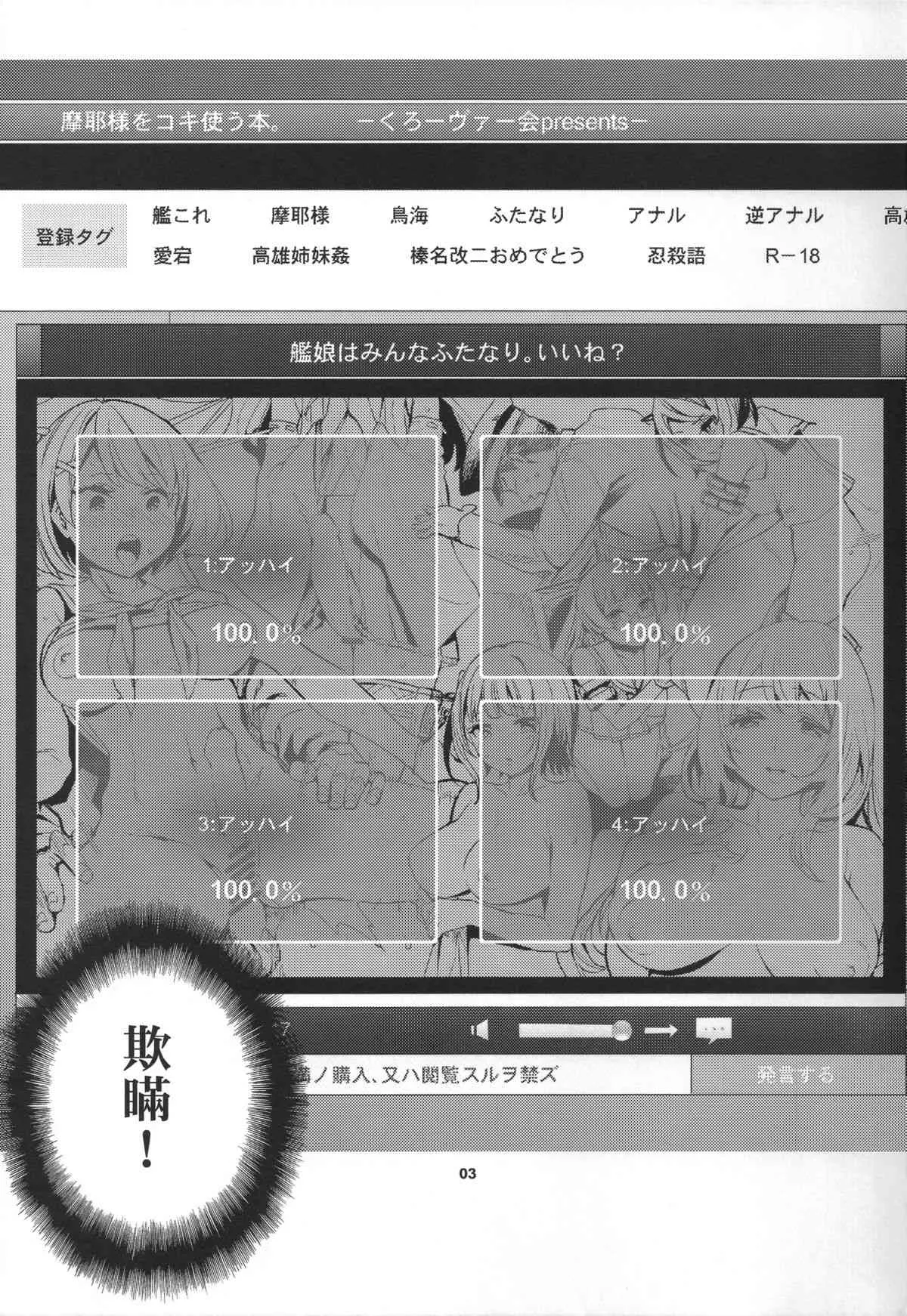 (C86) [くろーヴァー会 (えむあ)] 摩耶様をコキ使う本 (艦隊これくしょん -艦これ-)_2