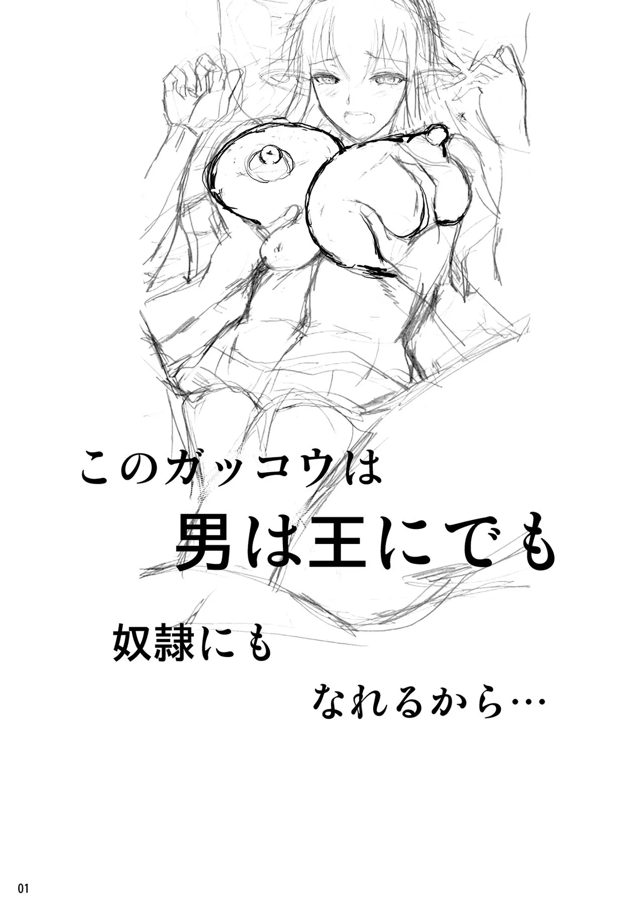 (C88) [シュート・ザ・ムーン (フエタキシ)] ハイエルフ×ハイスクール 黒 [DL版]_2
