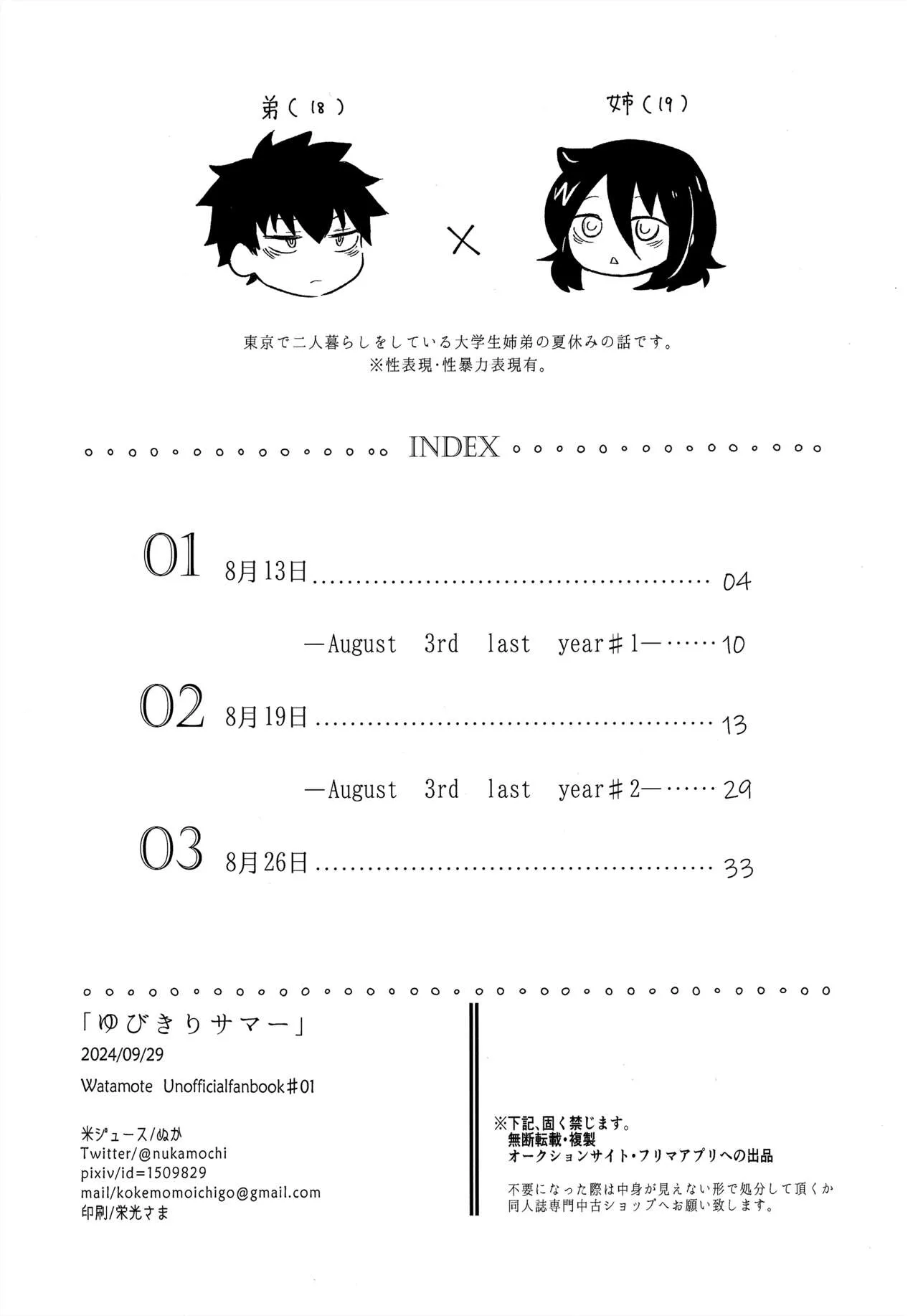 (モテないし即売会する14) [米ジュース (ぬか)] ゆびきりサマー (私がモテないのはどう考えてもお前らが悪い!)_2
