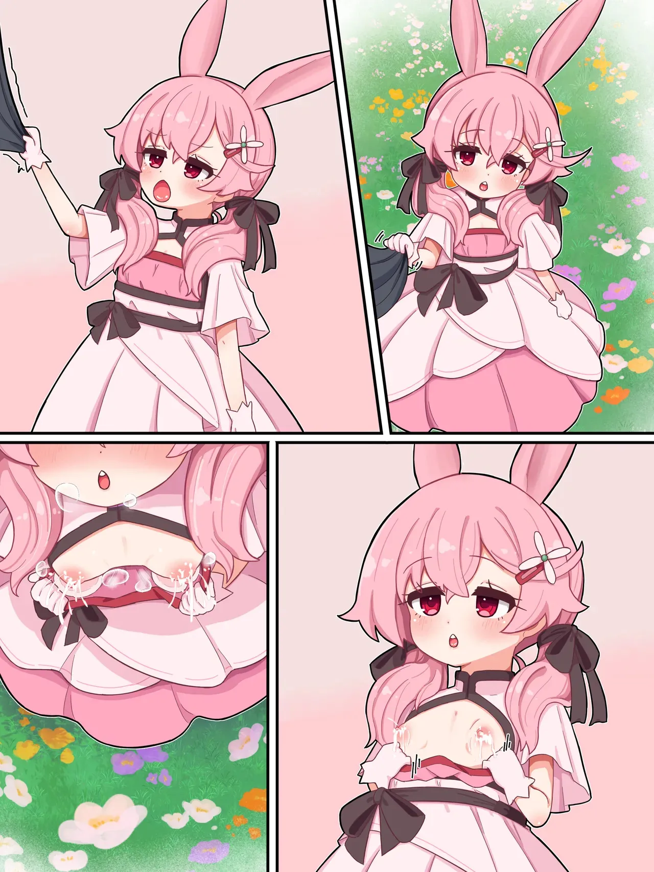 うさ授乳手コキ_5