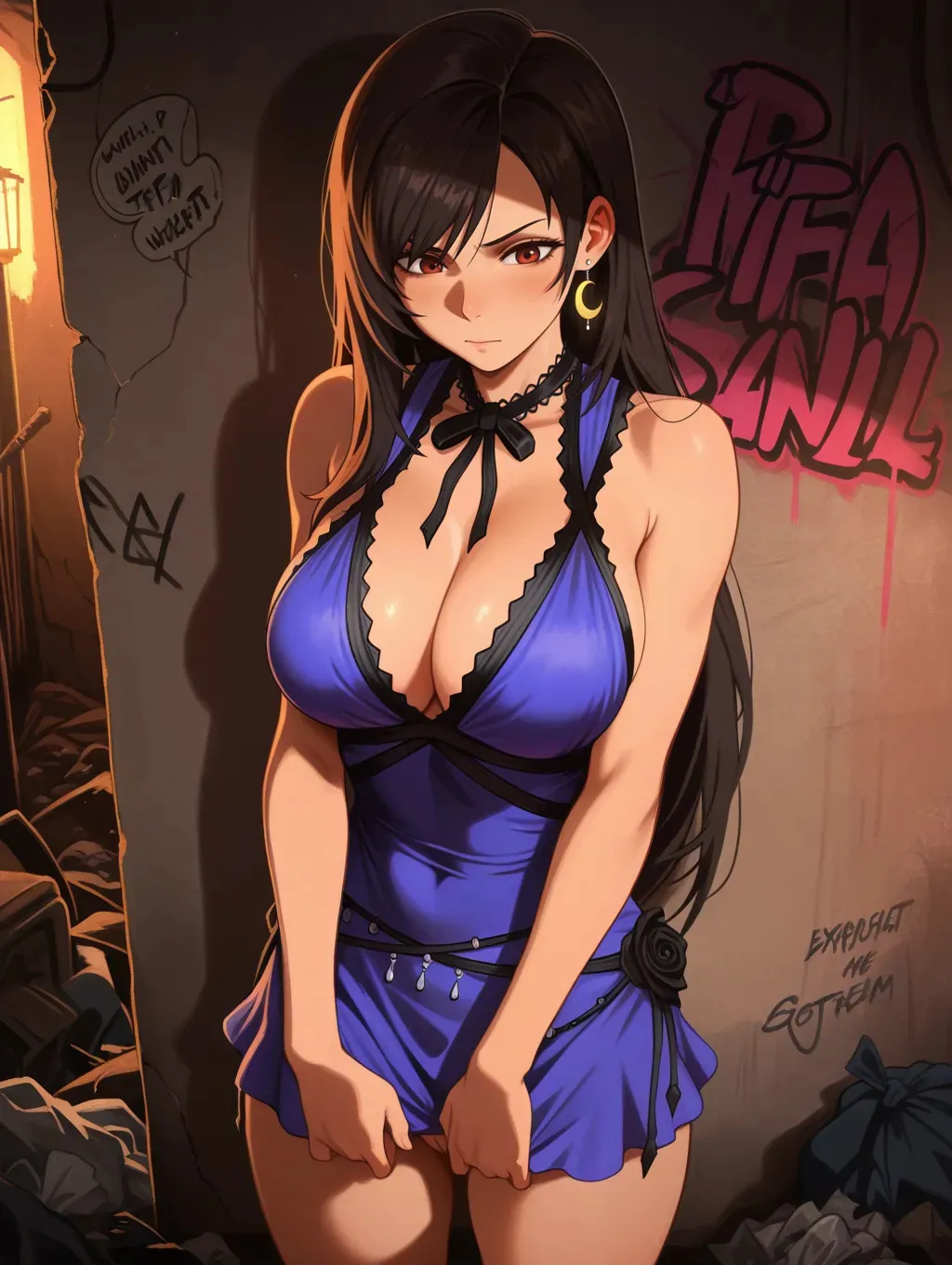 Tifa Lockhart | Final Fantasy waifuinvoker ai generated_7