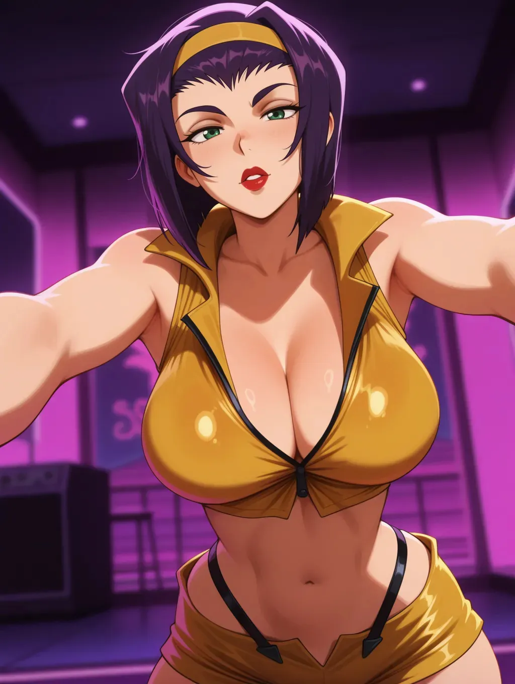 Faye Valentine | Cowboy Bebop 🍸🪩 waifuinvoker ai generated_2