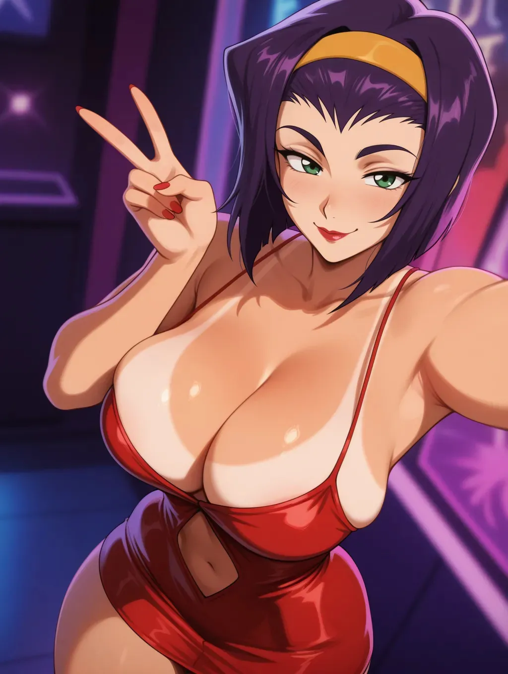 Faye Valentine | Cowboy Bebop 🍸🪩 waifuinvoker ai generated_5