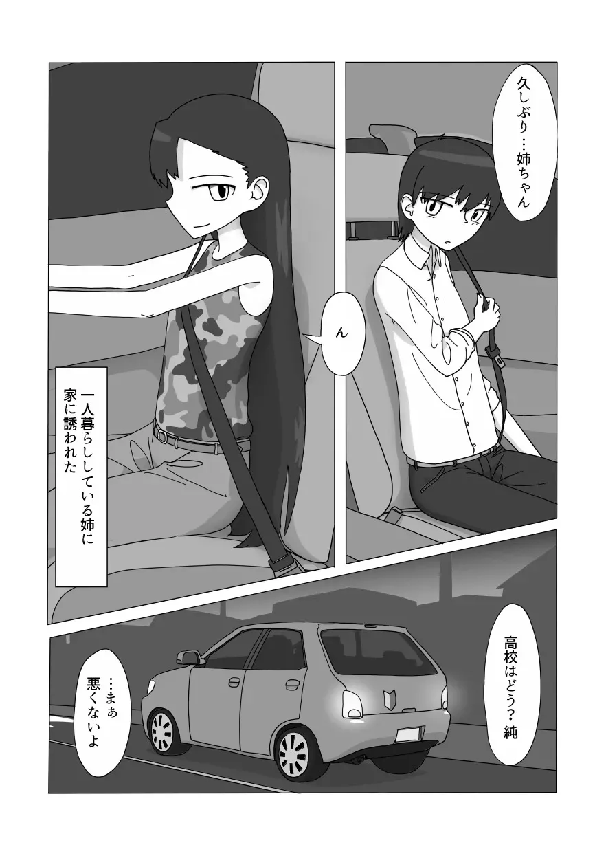 [エゾ] 大好きなお姉ちゃんに見抜きさせてもらう漫画_2