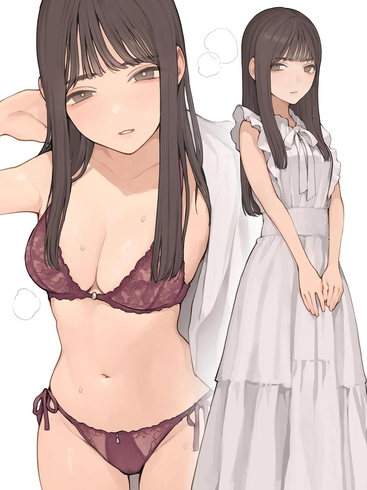 [海凪コウ] 清楚ワンピースの下に