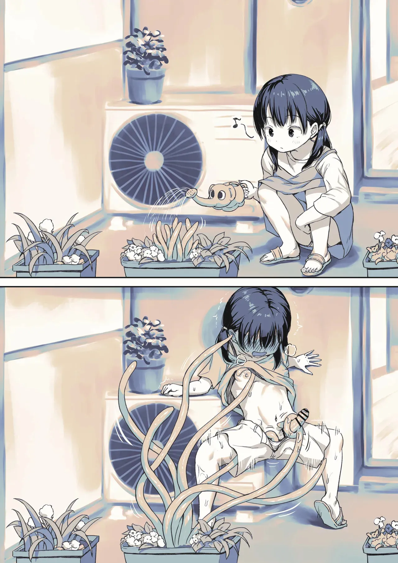 [アヤナキトリ] うっかり触手植物を育てちゃったふたなりちゃん_3