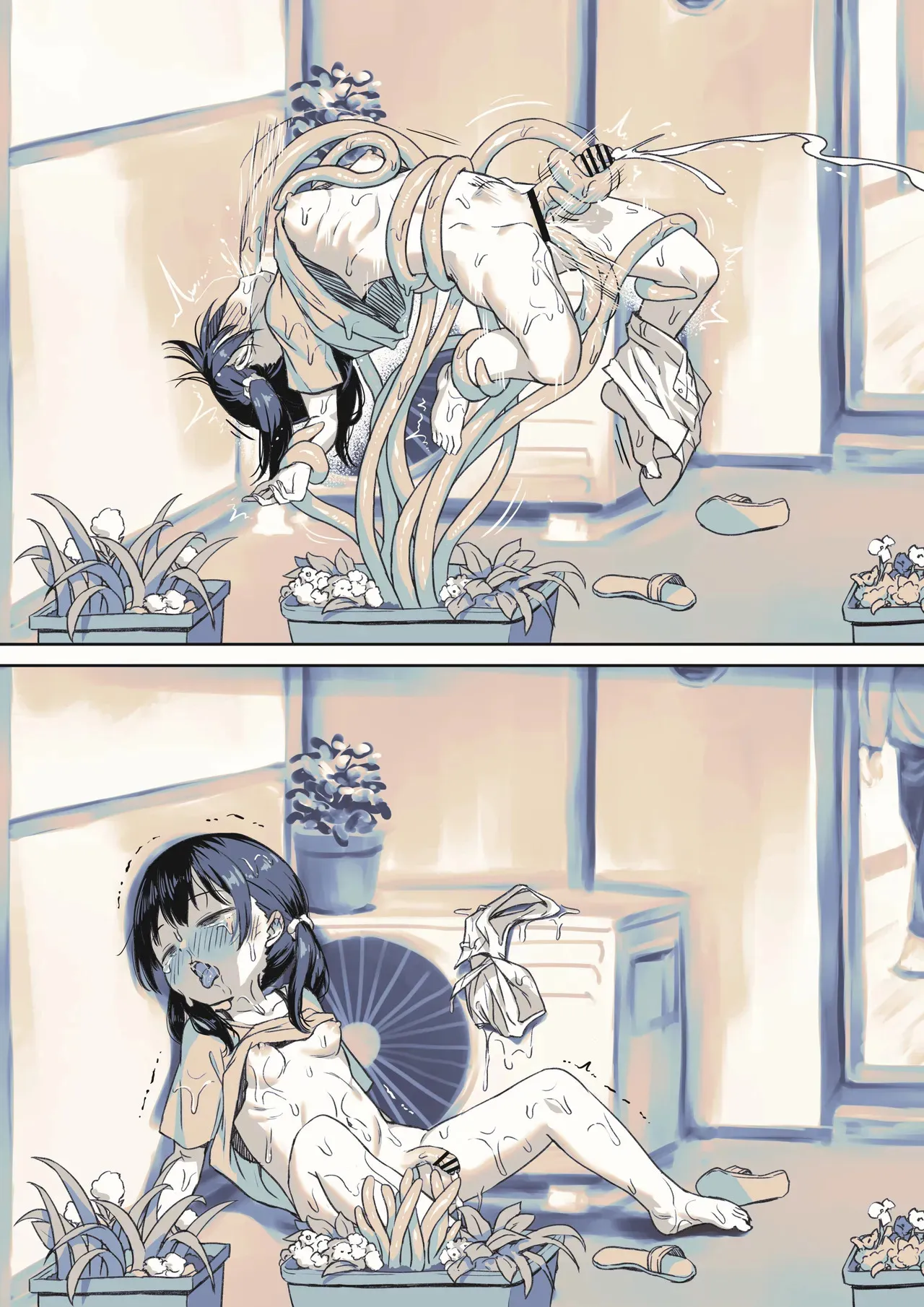[アヤナキトリ] うっかり触手植物を育てちゃったふたなりちゃん_4