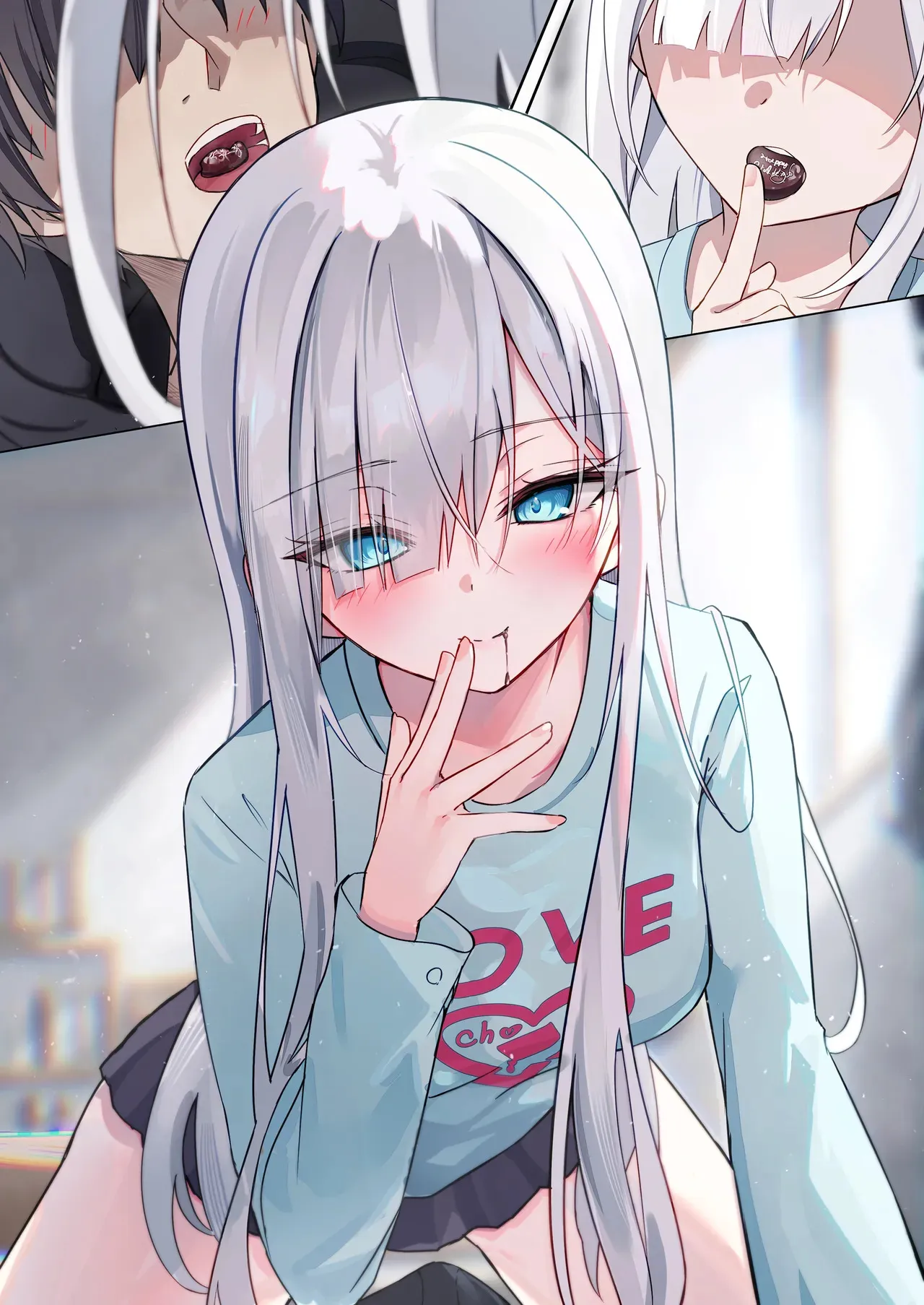 [どちゃしこ] チョコの渡し方が大胆すぎる義まいちゃん_8