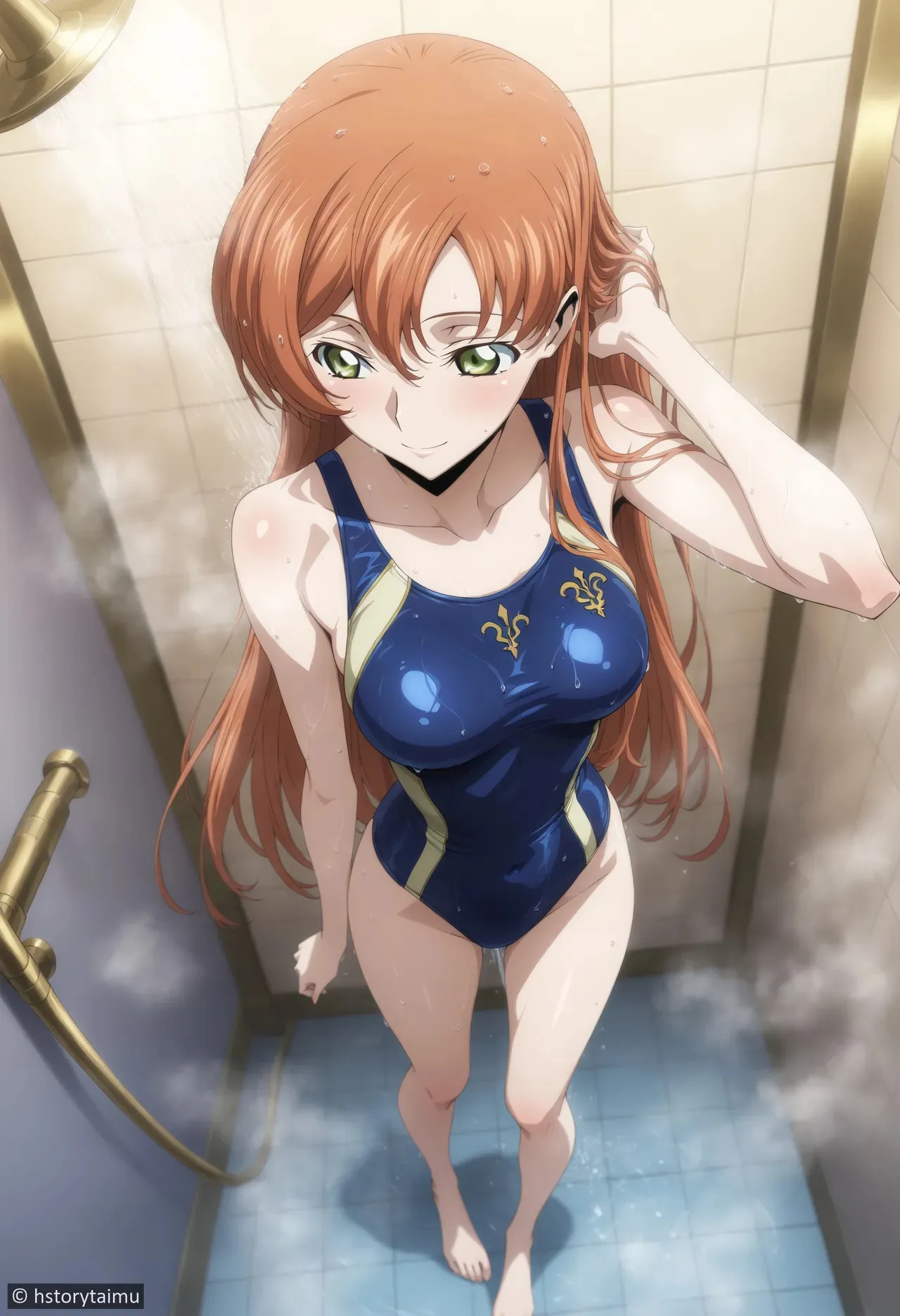 [hstorytaimu] [AMB] Shirley Fenette after Swim Training [AI-generated]_2