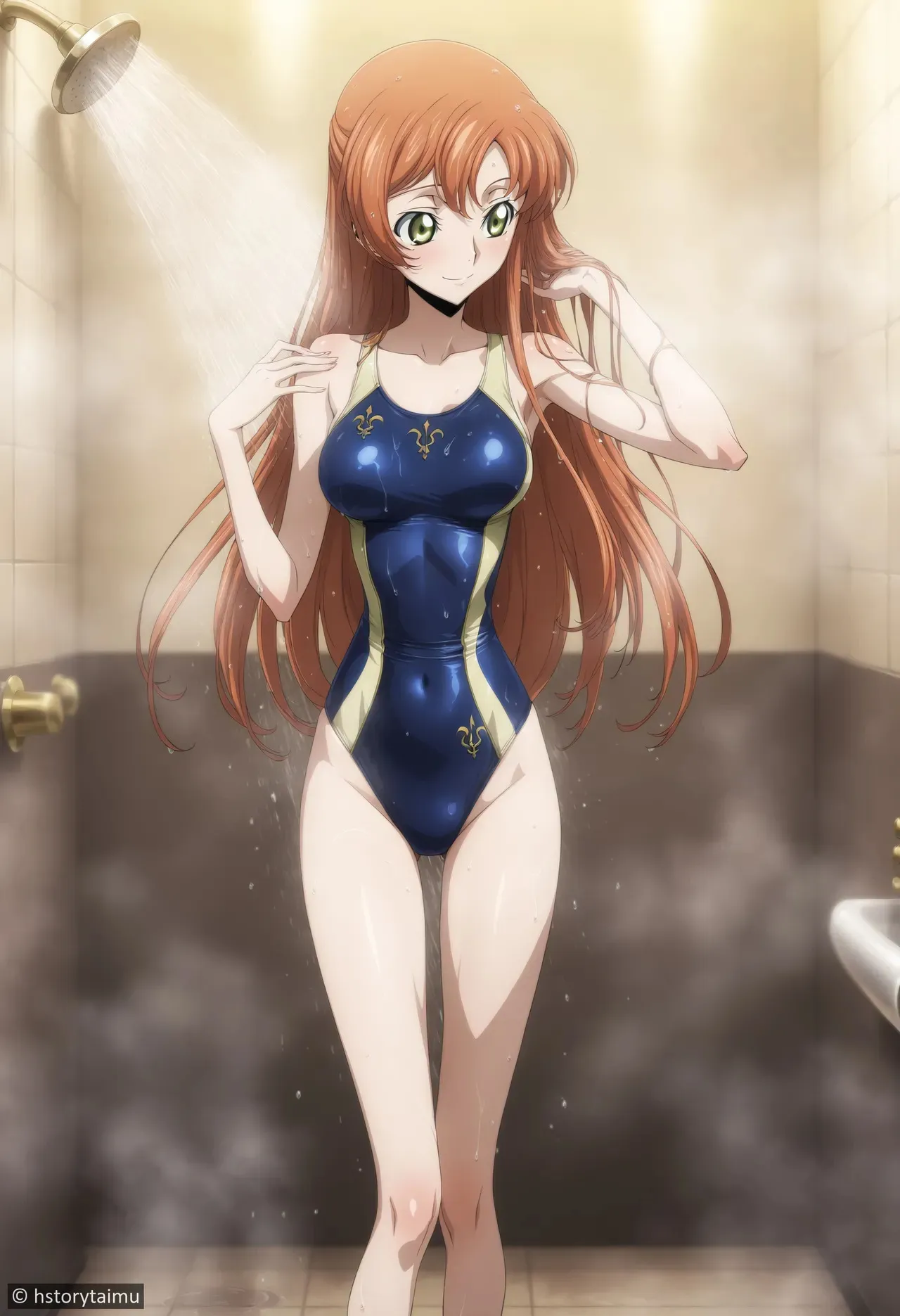 [hstorytaimu] [AMB] Shirley Fenette after Swim Training [AI-generated]_4