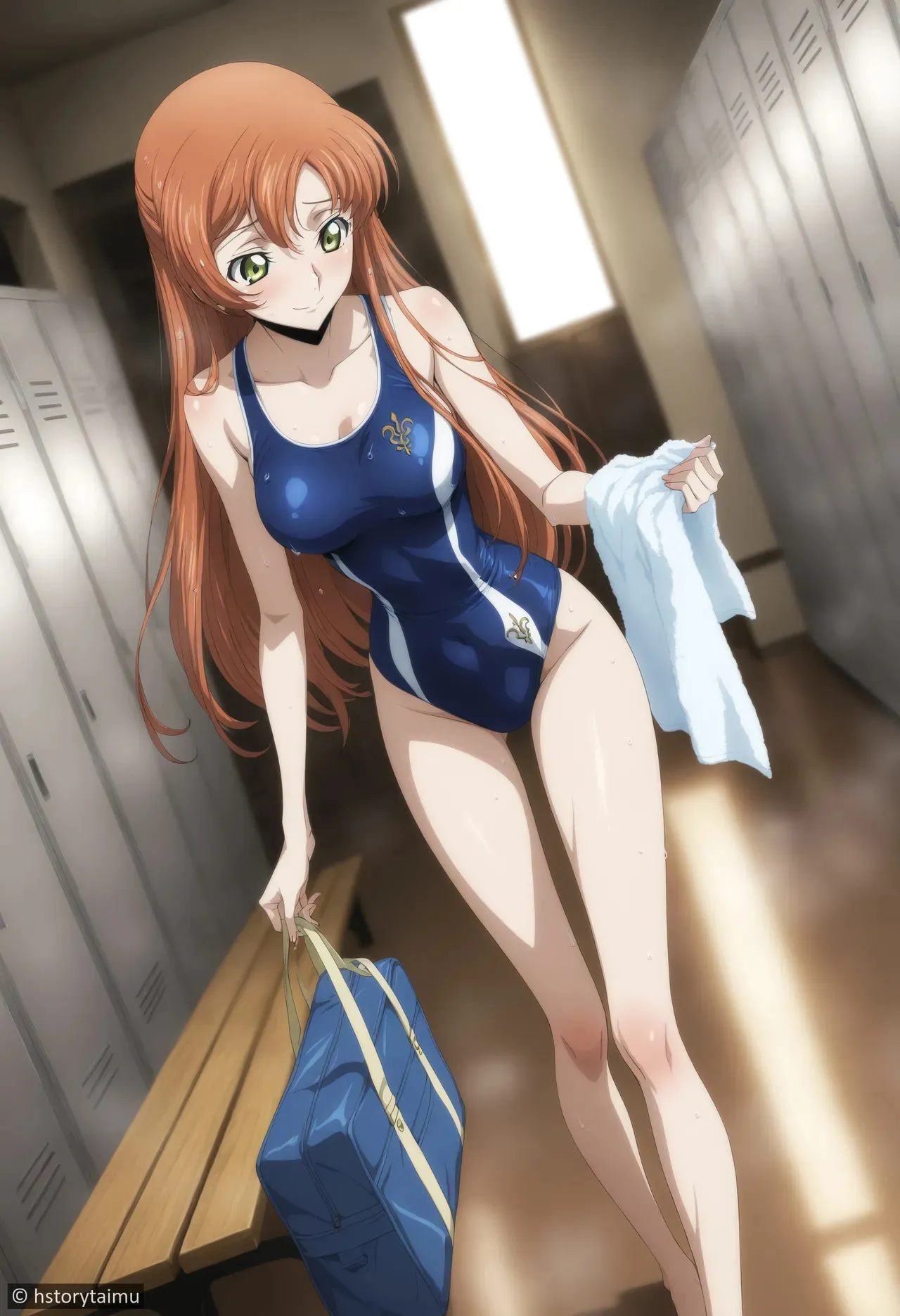 [hstorytaimu] [AMB] Shirley Fenette after Swim Training [AI-generated]_6