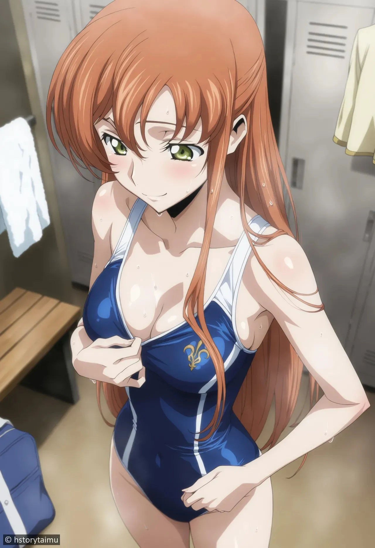 [hstorytaimu] [AMB] Shirley Fenette after Swim Training [AI-generated]_7