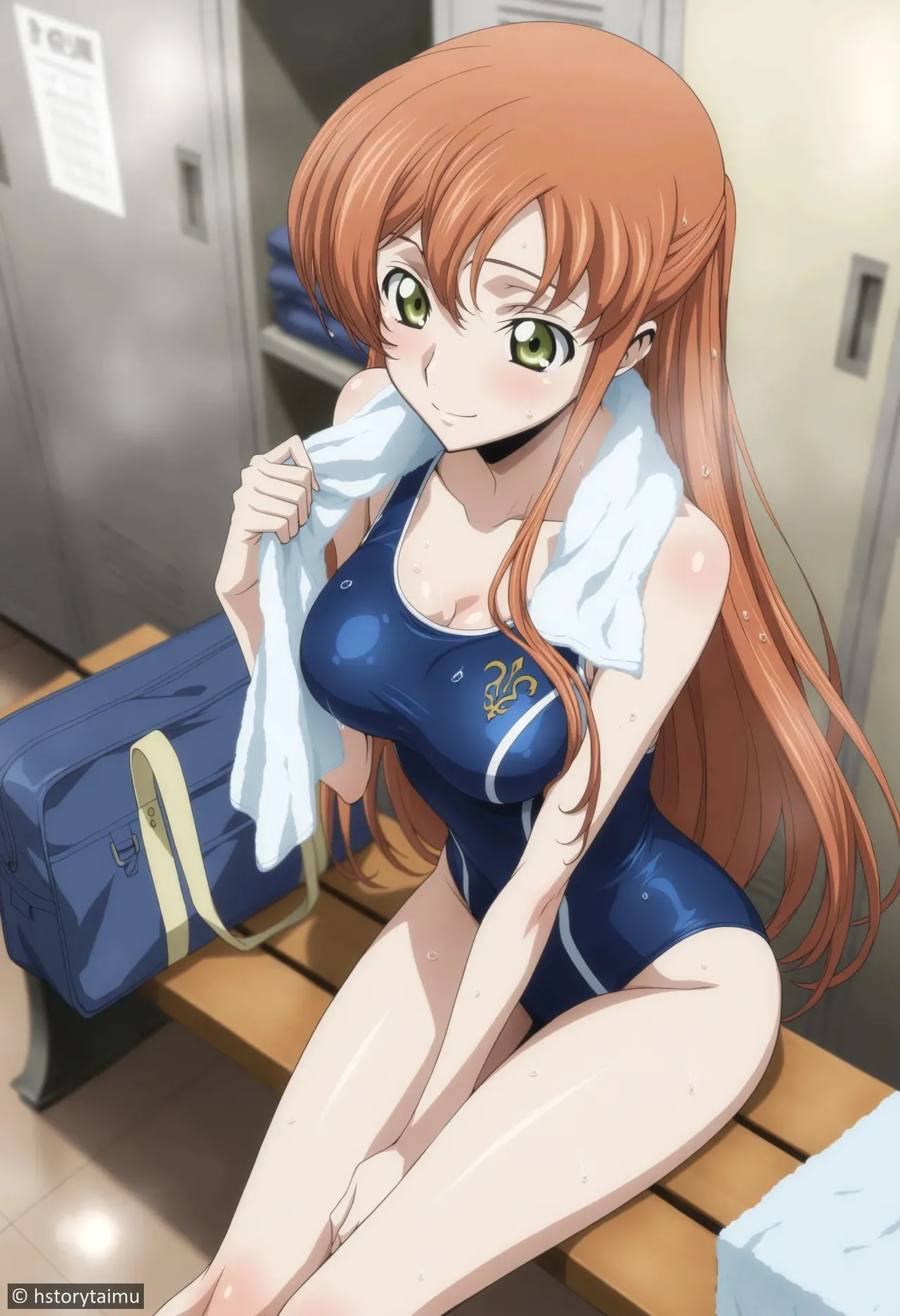 [hstorytaimu] [AMB] Shirley Fenette after Swim Training [AI-generated]_8