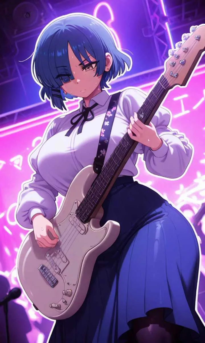 Bocchi the Rock! – Ryo Yamada daidoujipv ai generated_7