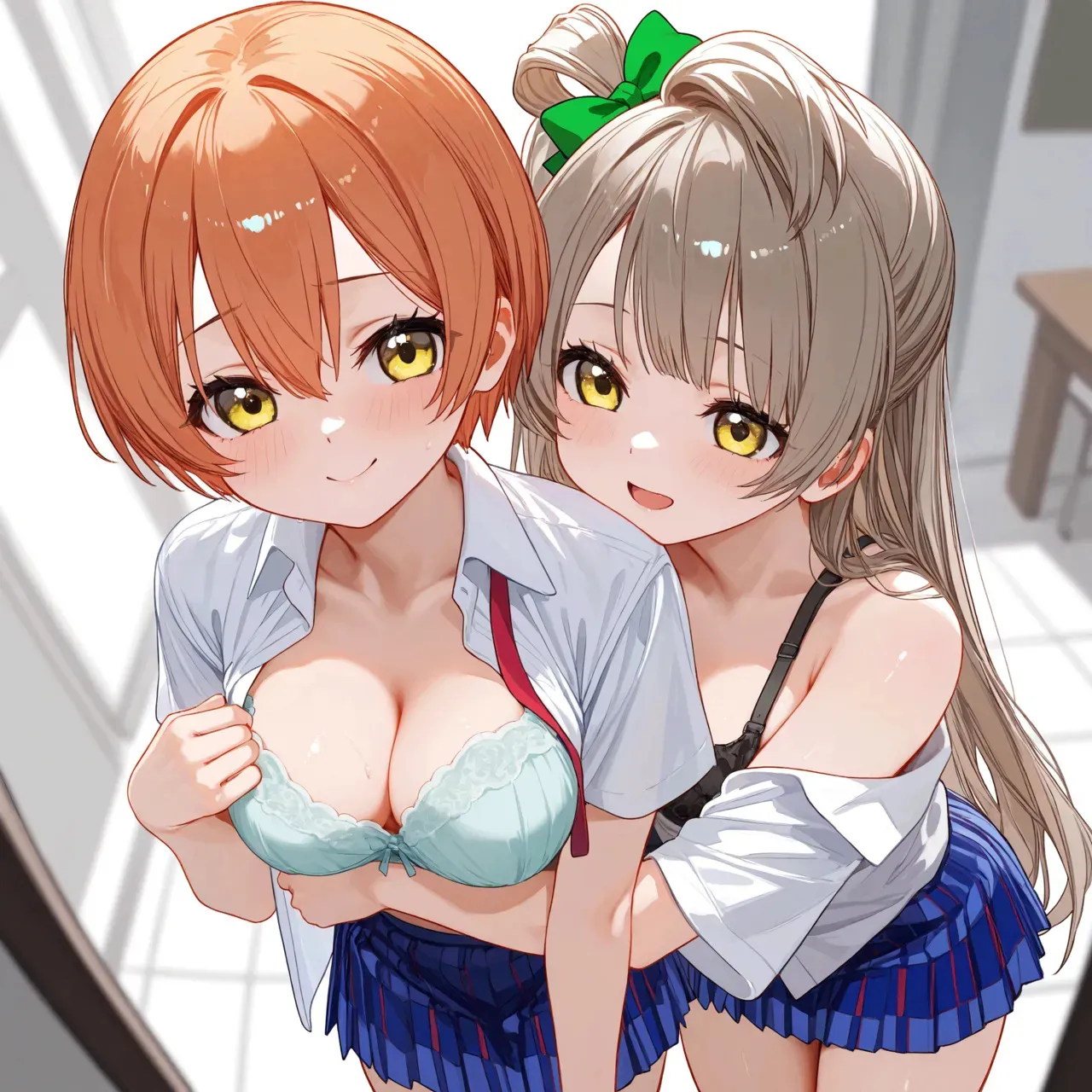 ふたなりμ‘sのスクールセックス活動 🟡RiMuYu🟡 [AI Generated]_3