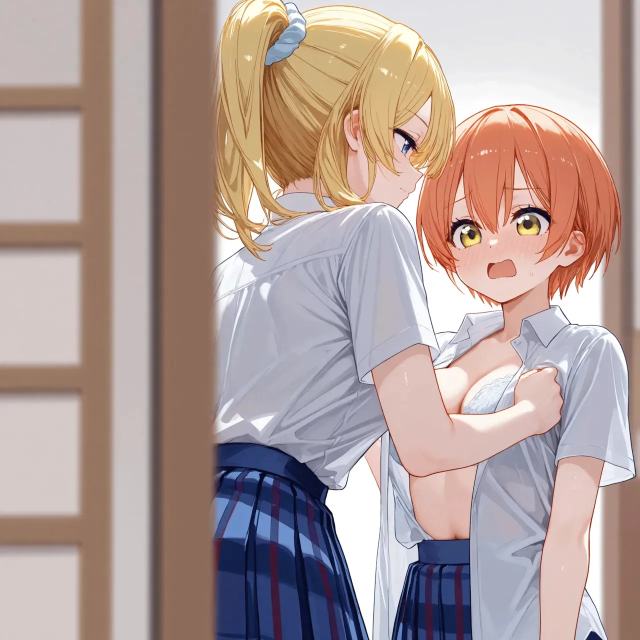 ふたなりμ‘sのスクールセックス活動 🟡RiMuYu🟡 [AI Generated]_7
